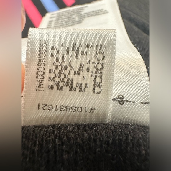 Adidas zip ankle trefoil EUC black pink blue track pants athletic sweatpants - Picture 6 of 12